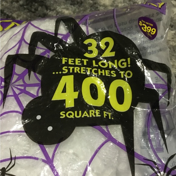 Halloween spiders and webs decorations lot - Picture 5 of 10